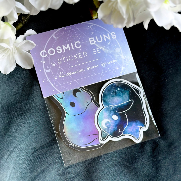 Cosmic Bunny Small Vinyl Sticker Set