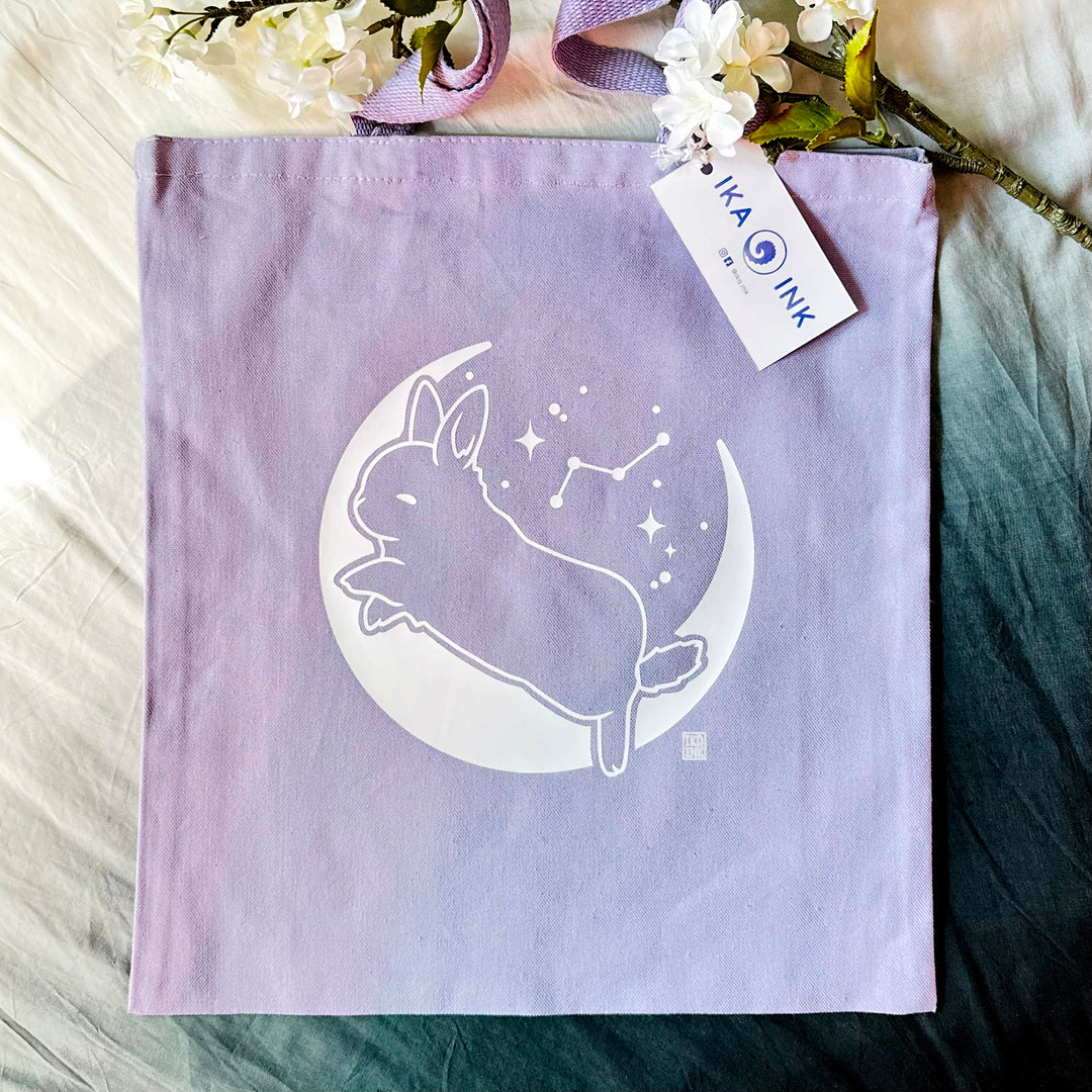 Dancing Moon Bunny Tote Bag