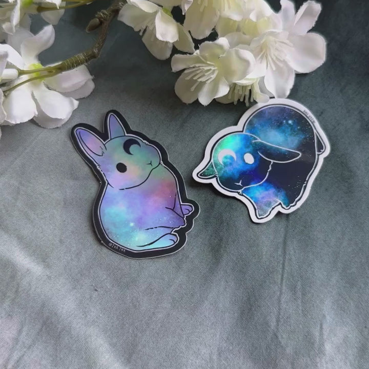 Cosmic Bunny Small Vinyl Sticker Set