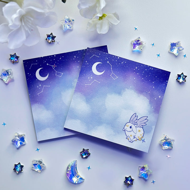 Star Chaser Bunny Sticky Notepad