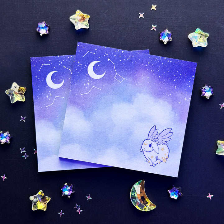 Star Chaser Bunny Sticky Notepad