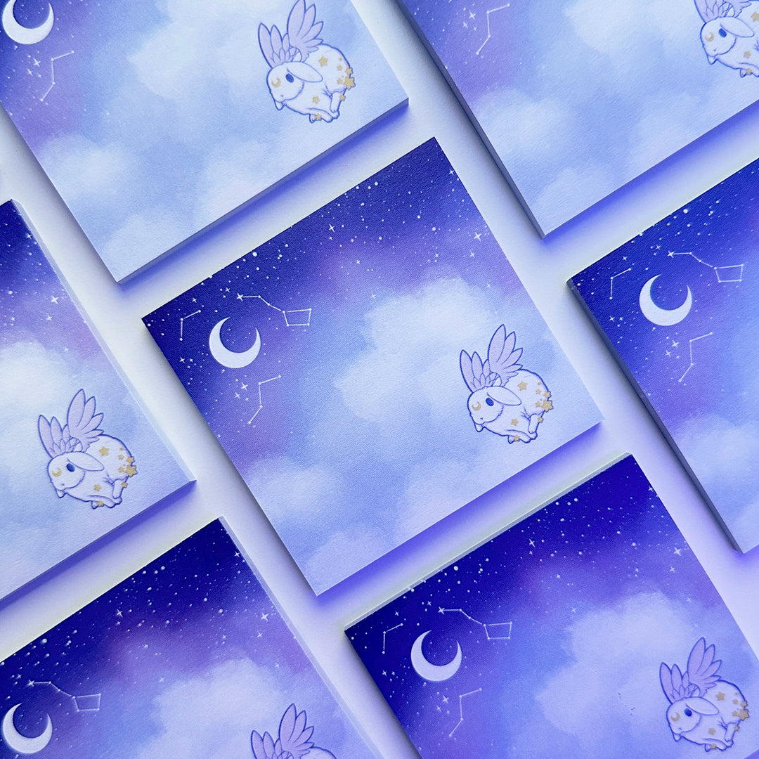 Star Chaser Bunny Sticky Notepad