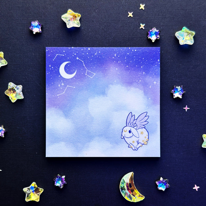 Star Chaser Bunny Sticky Notepad