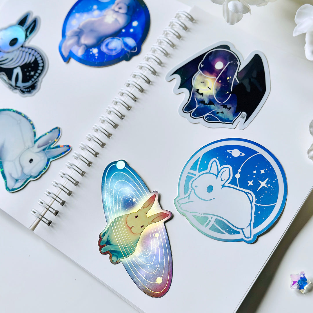 Celestial Circles Bunny Reusable Sticker Book