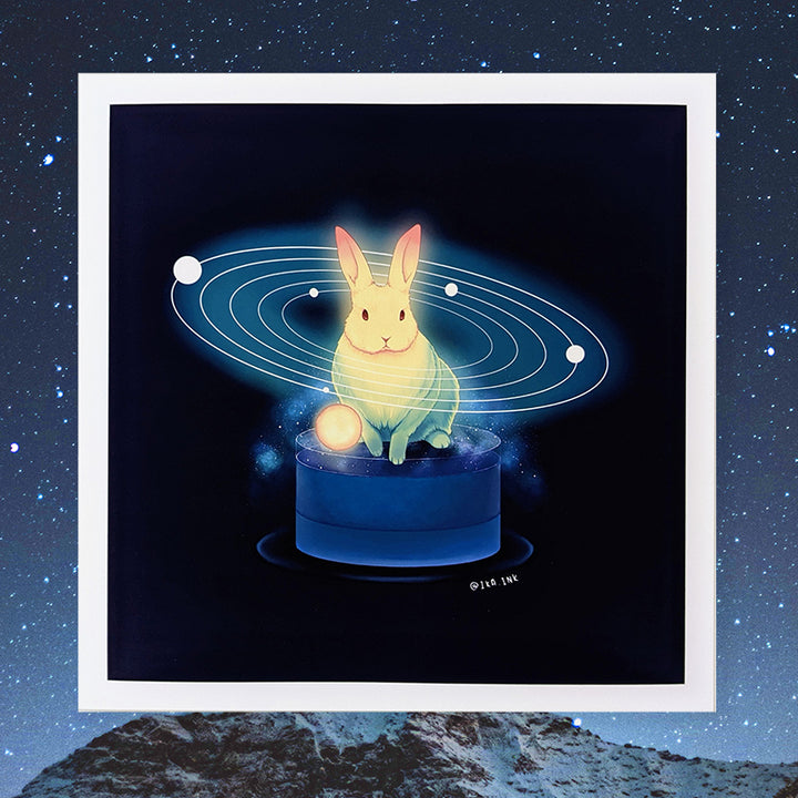 Solar Cake Bunny Art Print