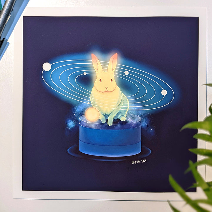 Solar Cake Bunny Art Print