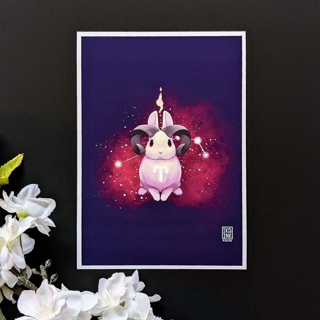 Zodiac Bunny Art Prints