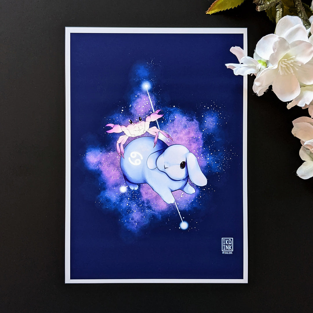 Zodiac Bunny Art Prints