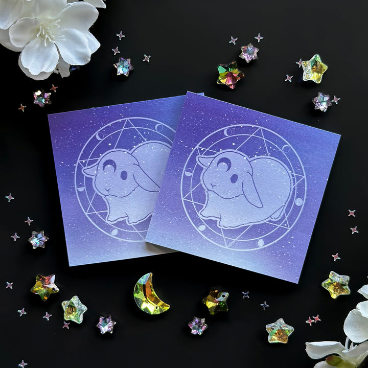 Cosmic Occult Lop Bunny Sticky Notepad