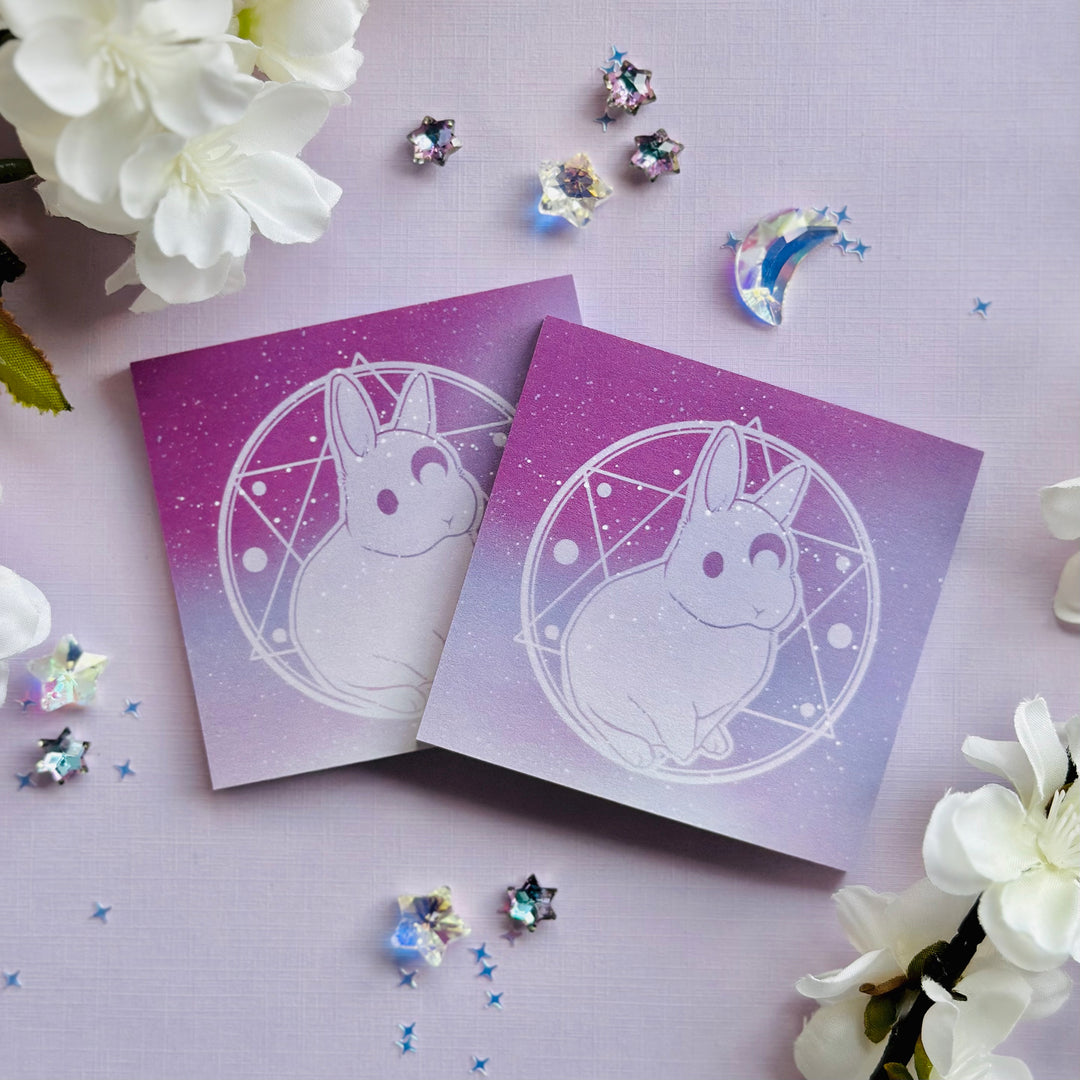 Cosmic Occult Bunny Sticky Notepad