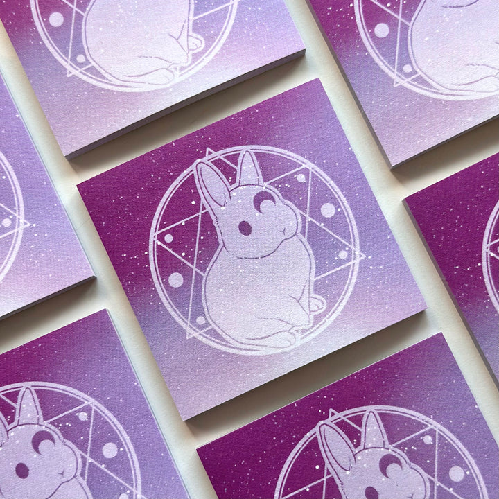 Cosmic Occult Bunny Sticky Notepad
