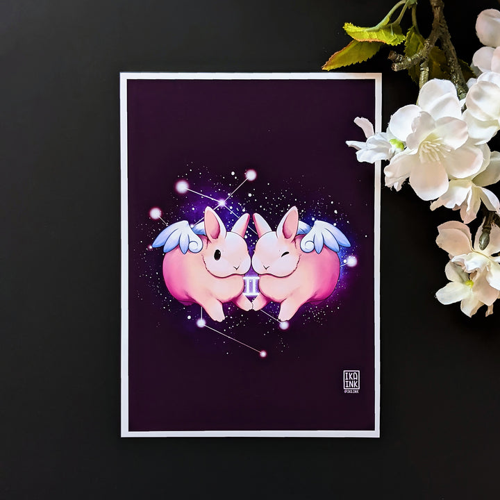 Zodiac Bunny Art Prints