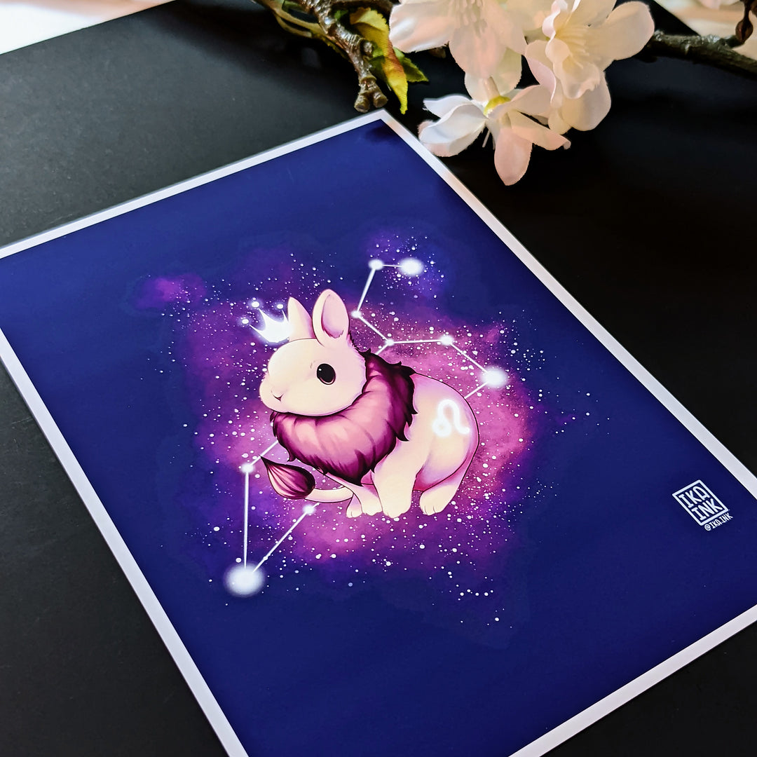 Zodiac Bunny Art Prints