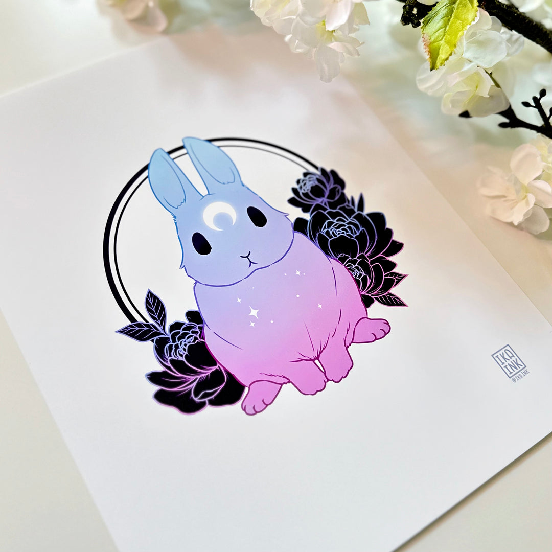 Morning Star Bunny Art Print
