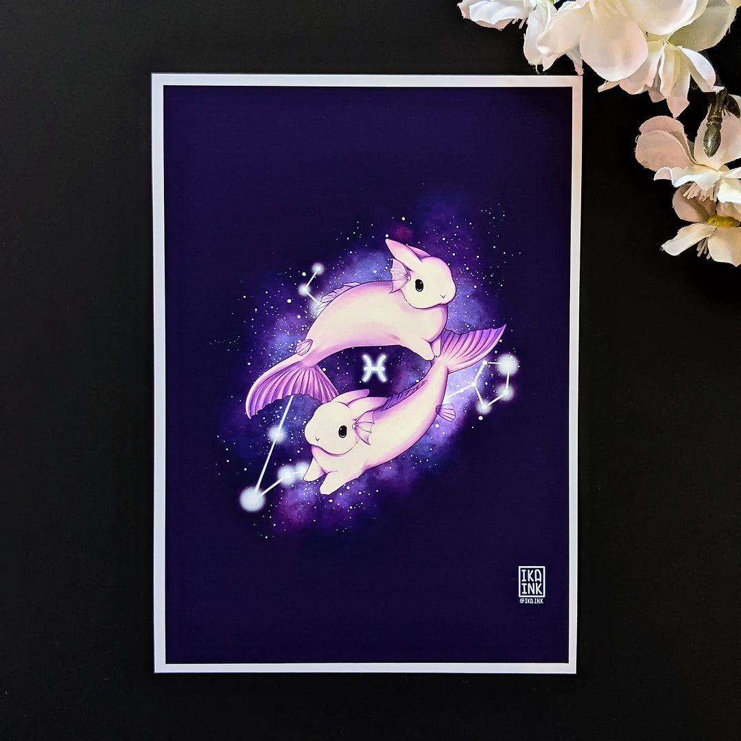 Zodiac Bunny Art Prints