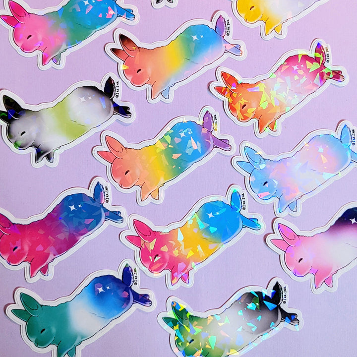 LGBTQ+ Pride Bunny Stickers