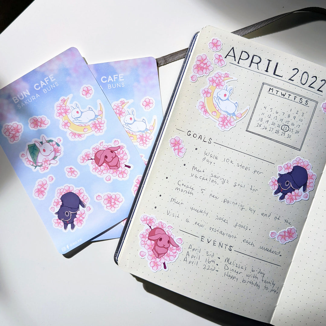 Sakura Buns Sticker Sheet