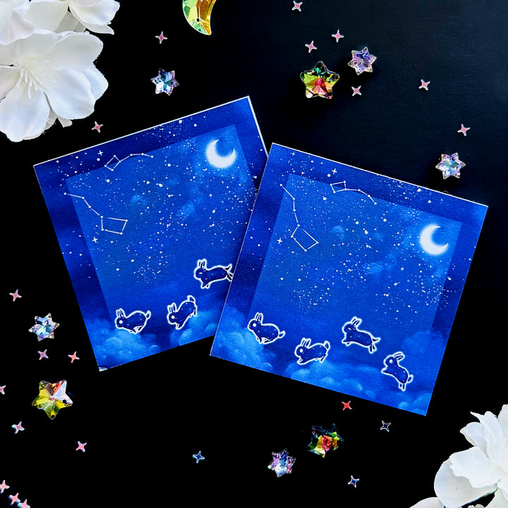 Stellar Constellation Bunnies Sticky Notepad