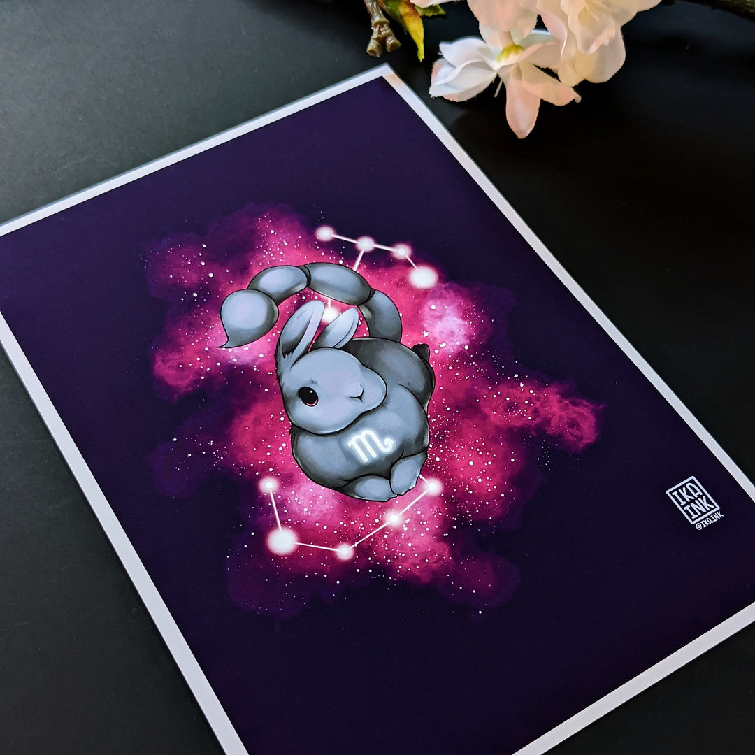 Zodiac Bunny Art Prints