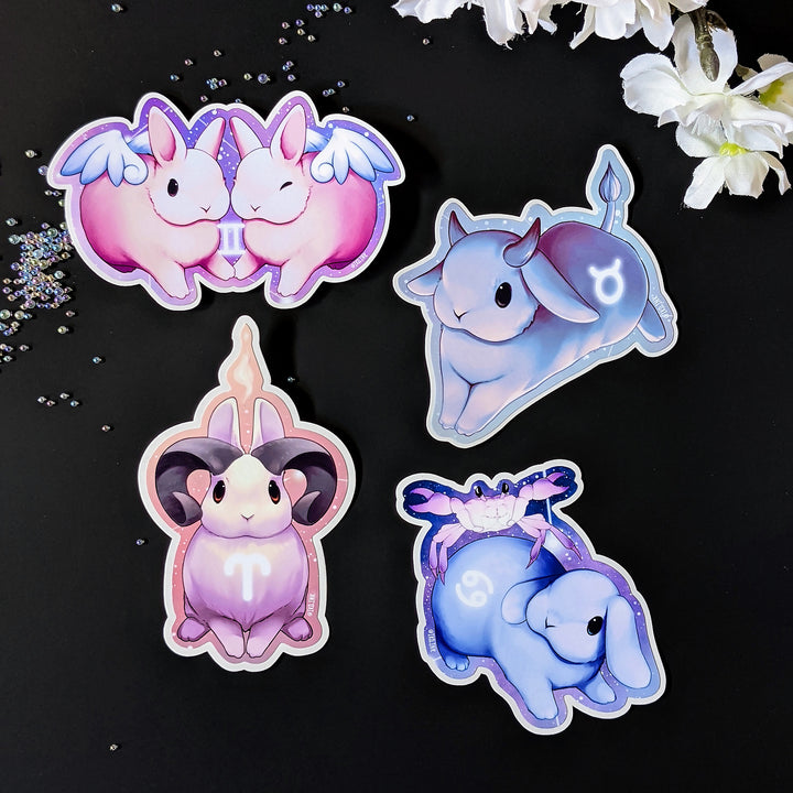 Zodiac Bunny Stickers