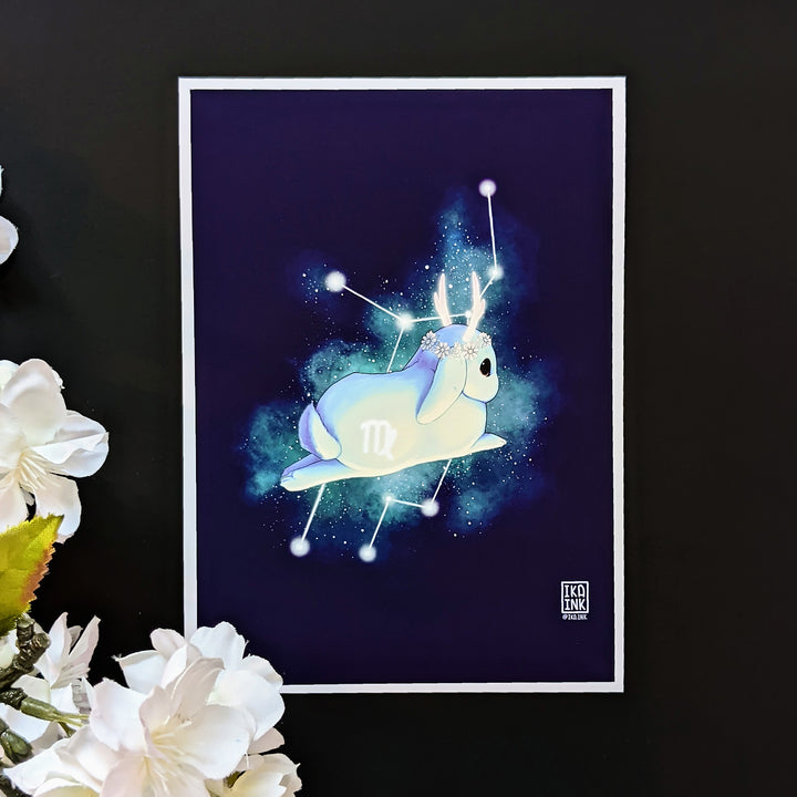 Zodiac Bunny Art Prints