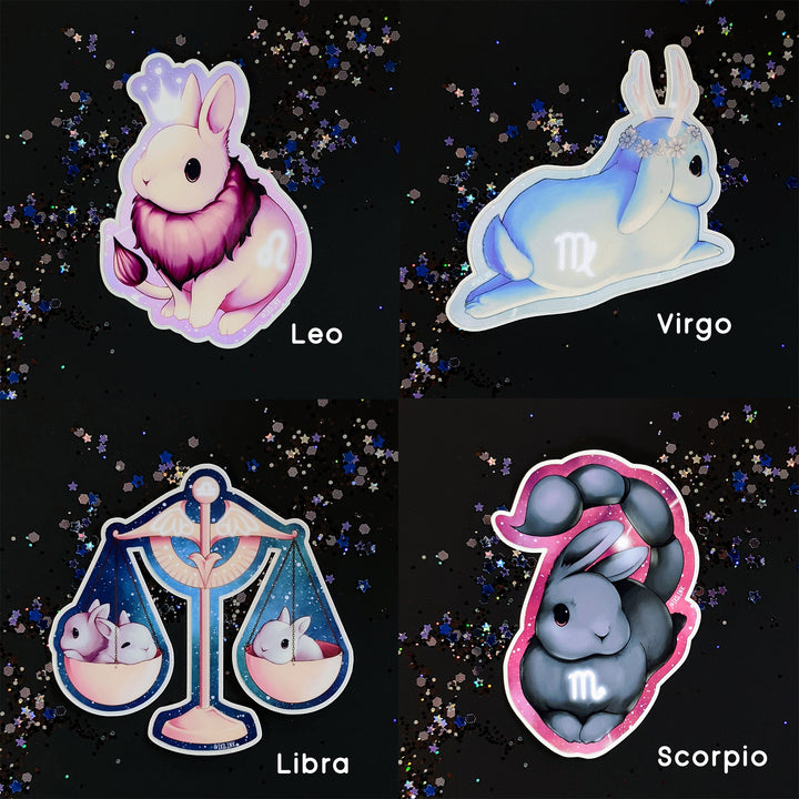 Zodiac Bunny Stickers
